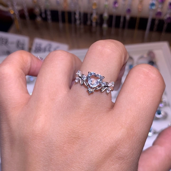 戒指/指环欧泊银S925镶嵌w****m戒指