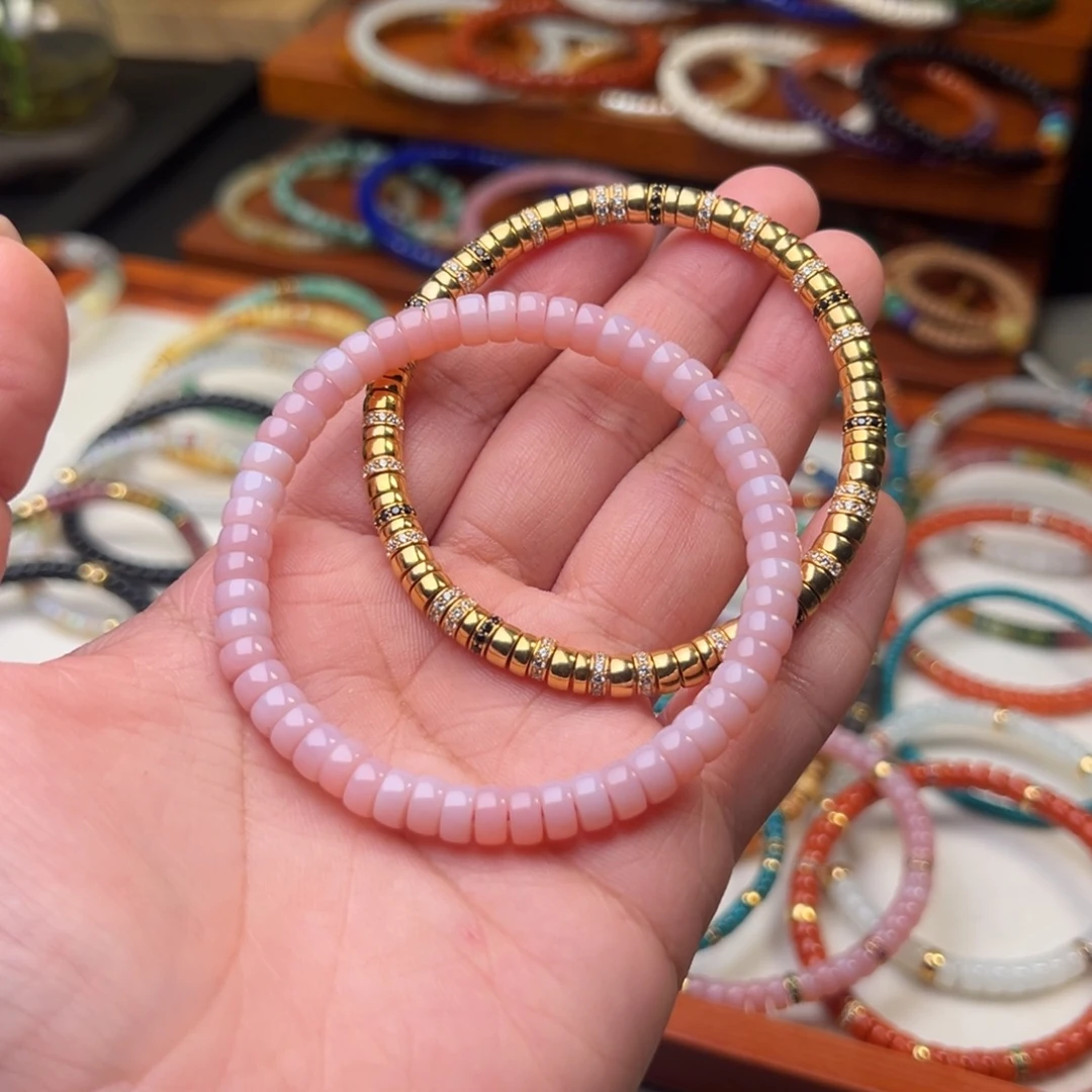 玛瑙/玉髓未镶嵌手链男女