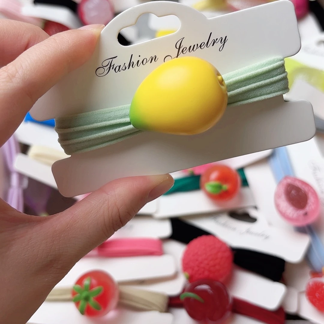 布艺铁合金芒果发饰