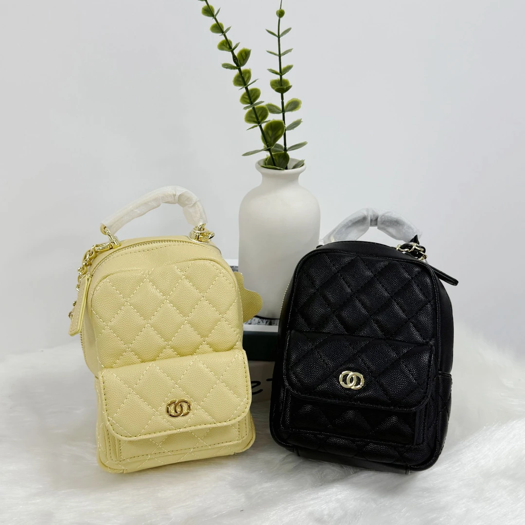 小香风菱格链条mini双肩包