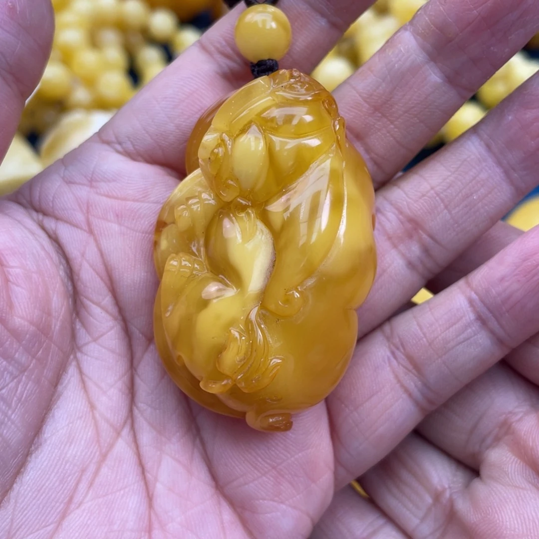 琥珀裸石未镶嵌琥珀蜜蜡