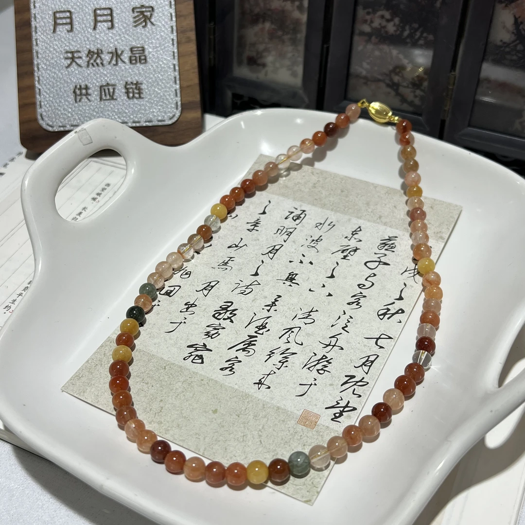 【月月家】K044天然水晶 原创福禄寿水晶项链 多样性发其一