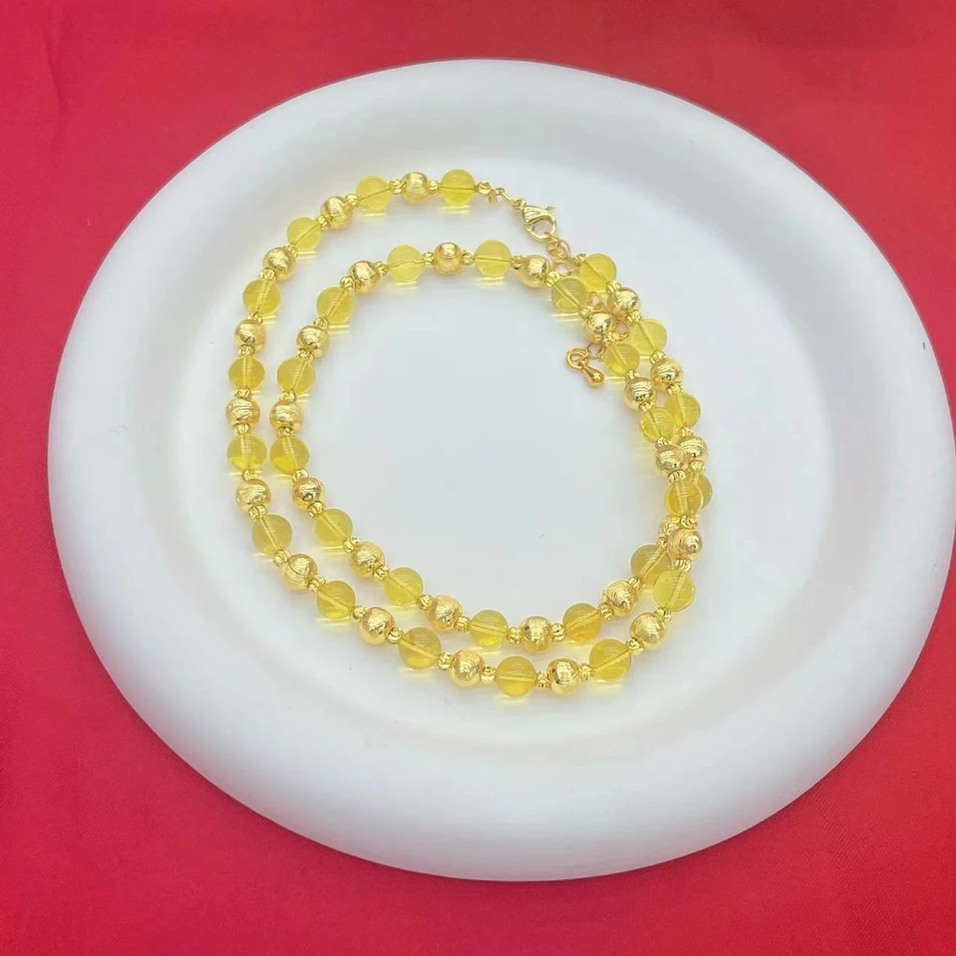 【安总专属】天然7A净水蓝珀单颗卡6M豪华项链（赠包装）K389