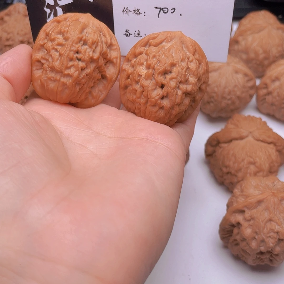 茶***人吊坠文玩核桃莲花狮子头