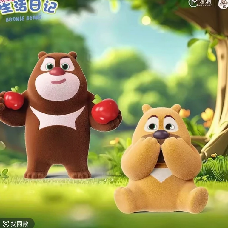 【代拆】熊熊的生活日记系列熊出没萌粒摆件可爱潮玩