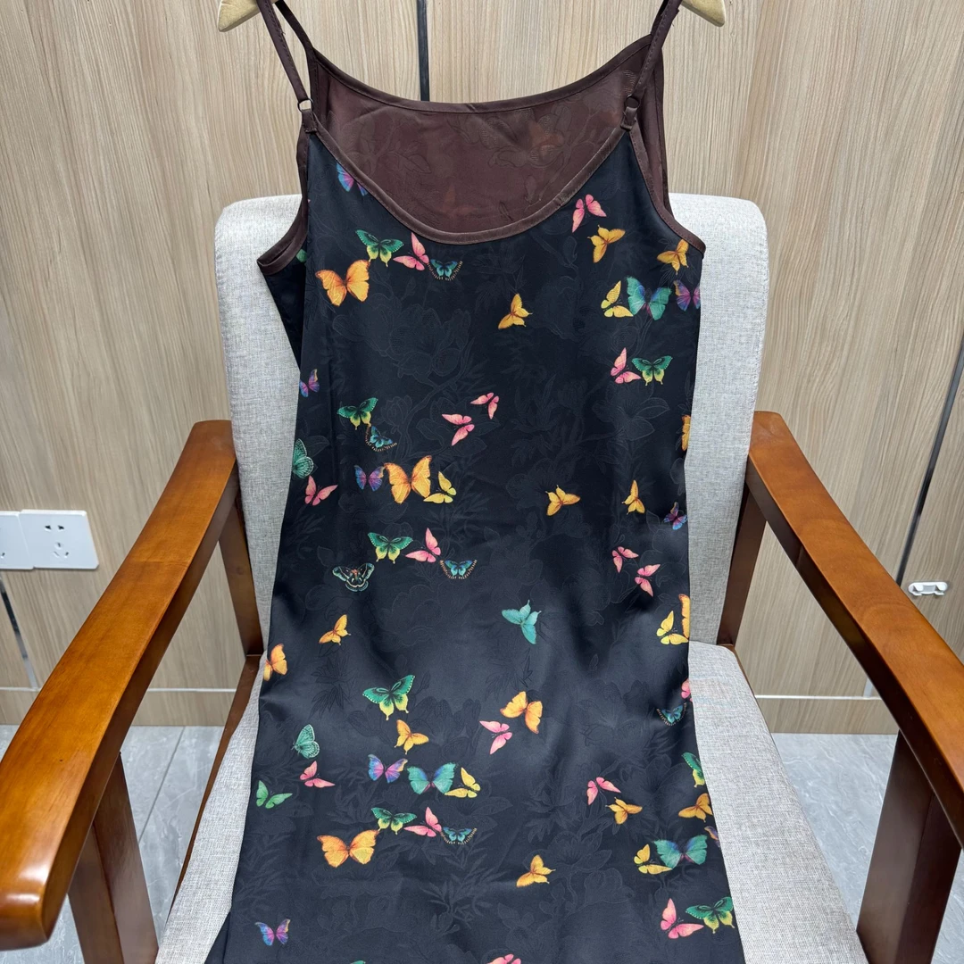 两面显瘦背心连衣裙女夏季新款收腰高端气质百搭连衣裙休闲3003