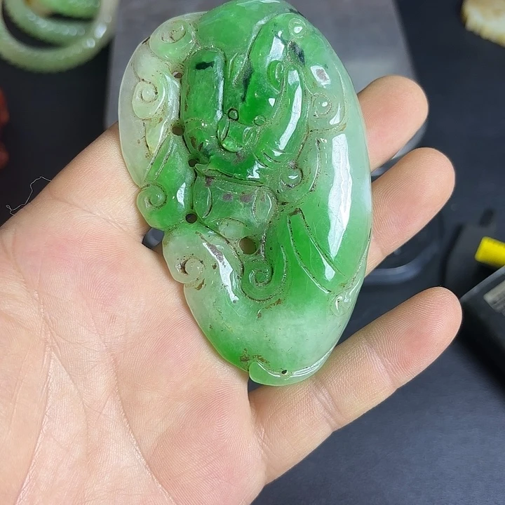 把件白玉菩提一个