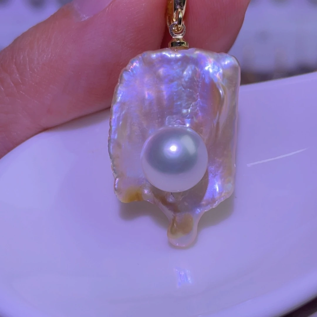 天然淡水珍珠吊坠未镶嵌淡水珍珠