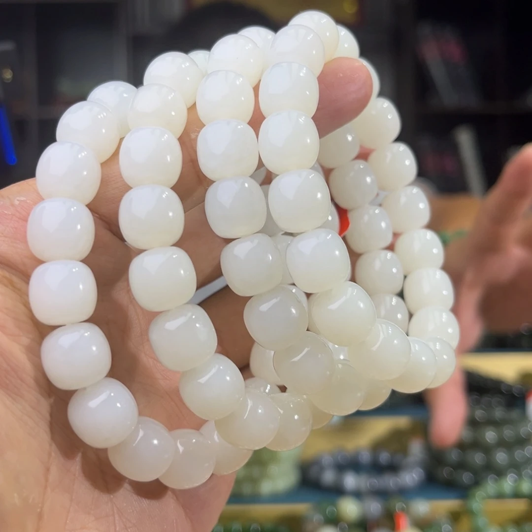 手串未镶嵌和田玉纯天然13年新疆且末天泰卡12多样性发其一