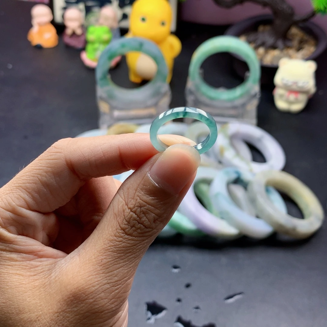 今***星翡翠未镶嵌戒圈戒圈