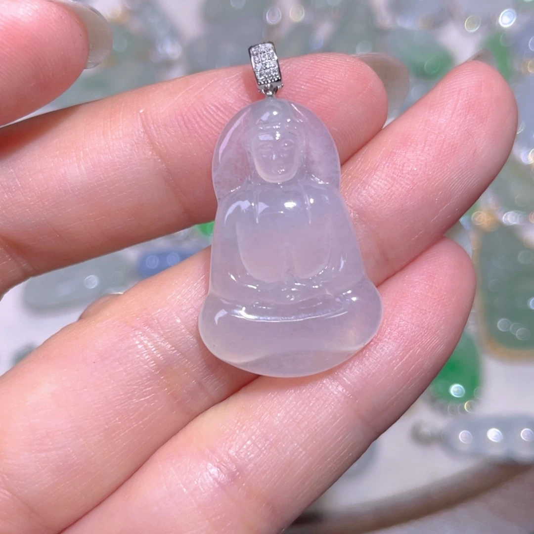 翡翠18K金镶嵌颈饰翡翠