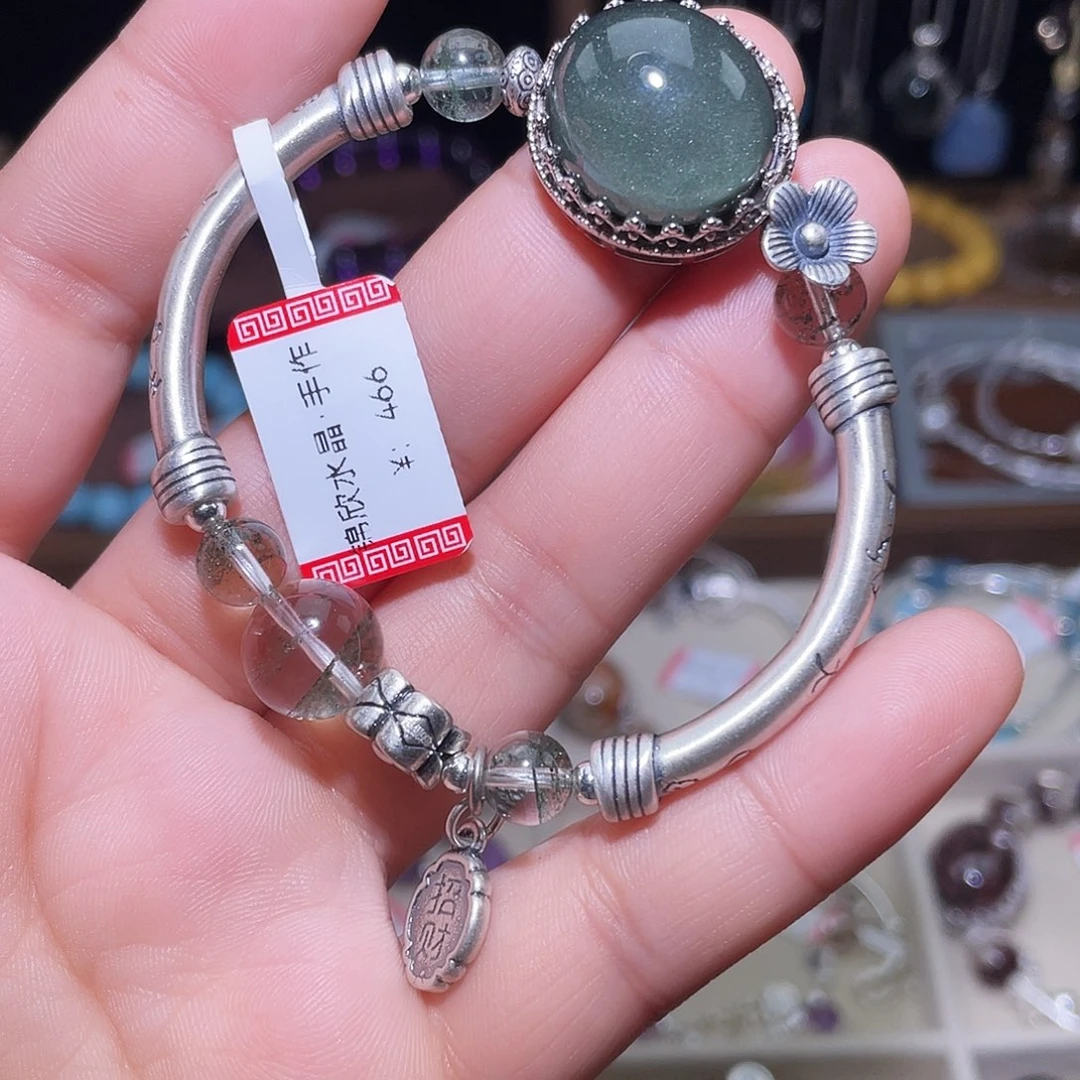 水晶手链银S925镶嵌?****?014原创设计