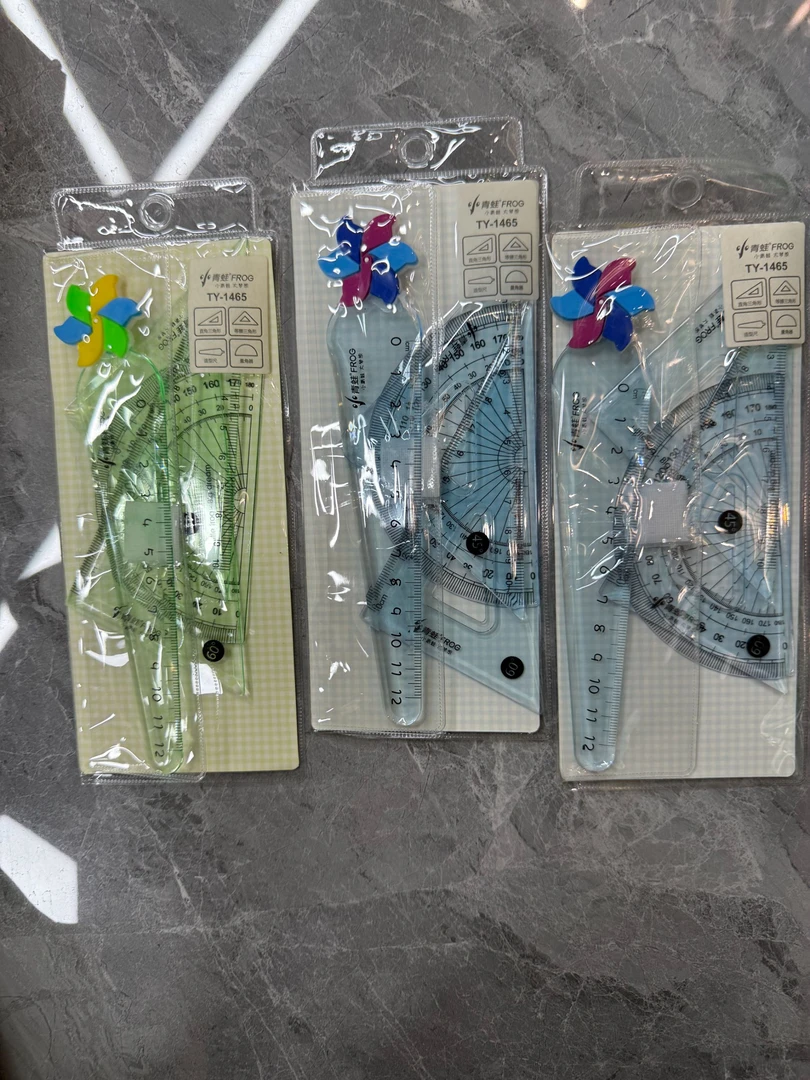 1465小青蛙造型套尺1盒30套学生用品