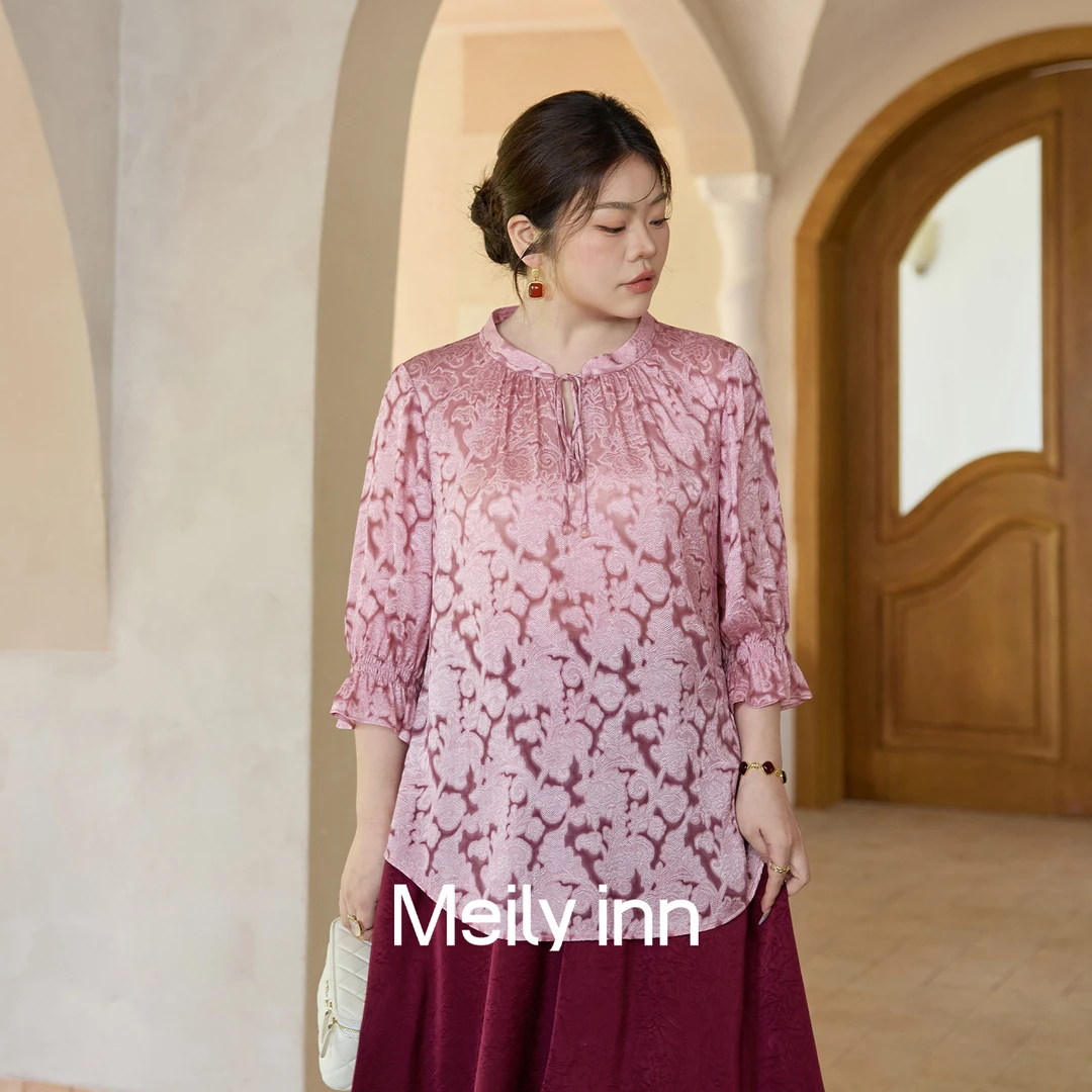 美丽客栈上衣女2025新款爆款粉红色夏天巨好看薄款轻奢高级感漂亮