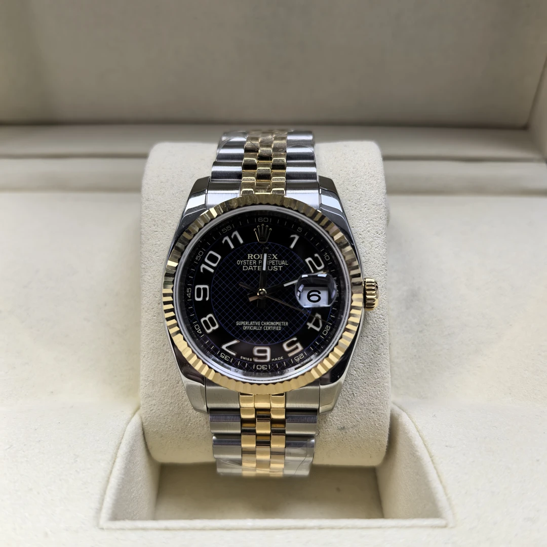 99新 Rolex/劳力士 奢侈品/日志116233黑盘数字刻度36mm原盘单表