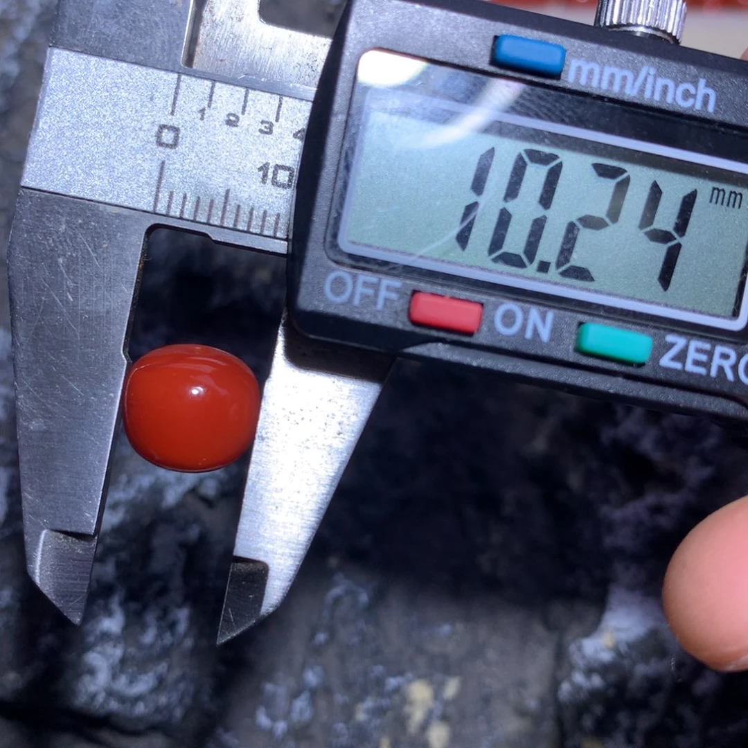 南红玛瑙未镶嵌瓦西满肉玫红老型10.2×9.2过渡纹