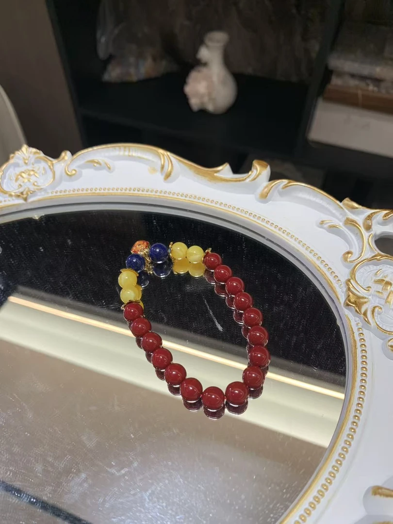 朱砂青金氛围感手串多样性发其一