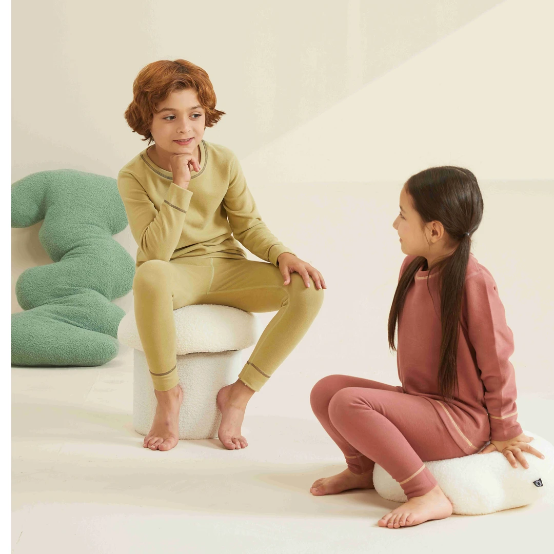 XY儿童蚕丝山羊绒保暖套装R23P41