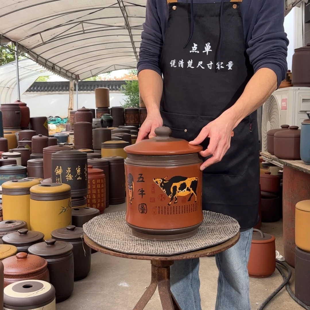 紫砂茶叶罐8 饼茶叶罐