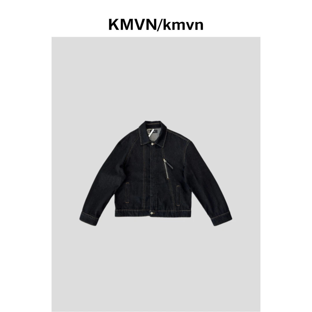kmvn/kmvn【予墨】2025秋季新款男女同款拉链原创设计休闲牛仔衣