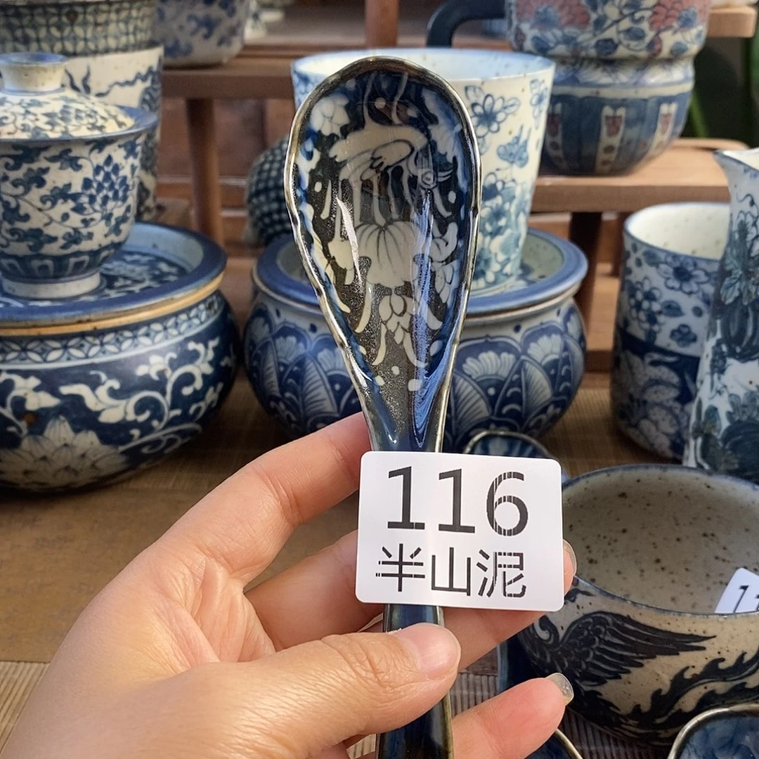 陶手工手绘青花高温陶瓷