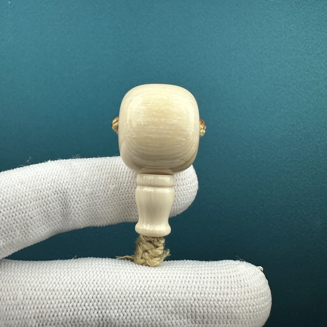 K6941天然猛犸牙 芝士皮三通18.4*36.6mm一物一图 假一罚十