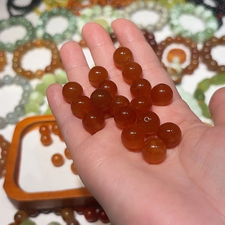 菲***菲蛇纹石玉未镶嵌手串