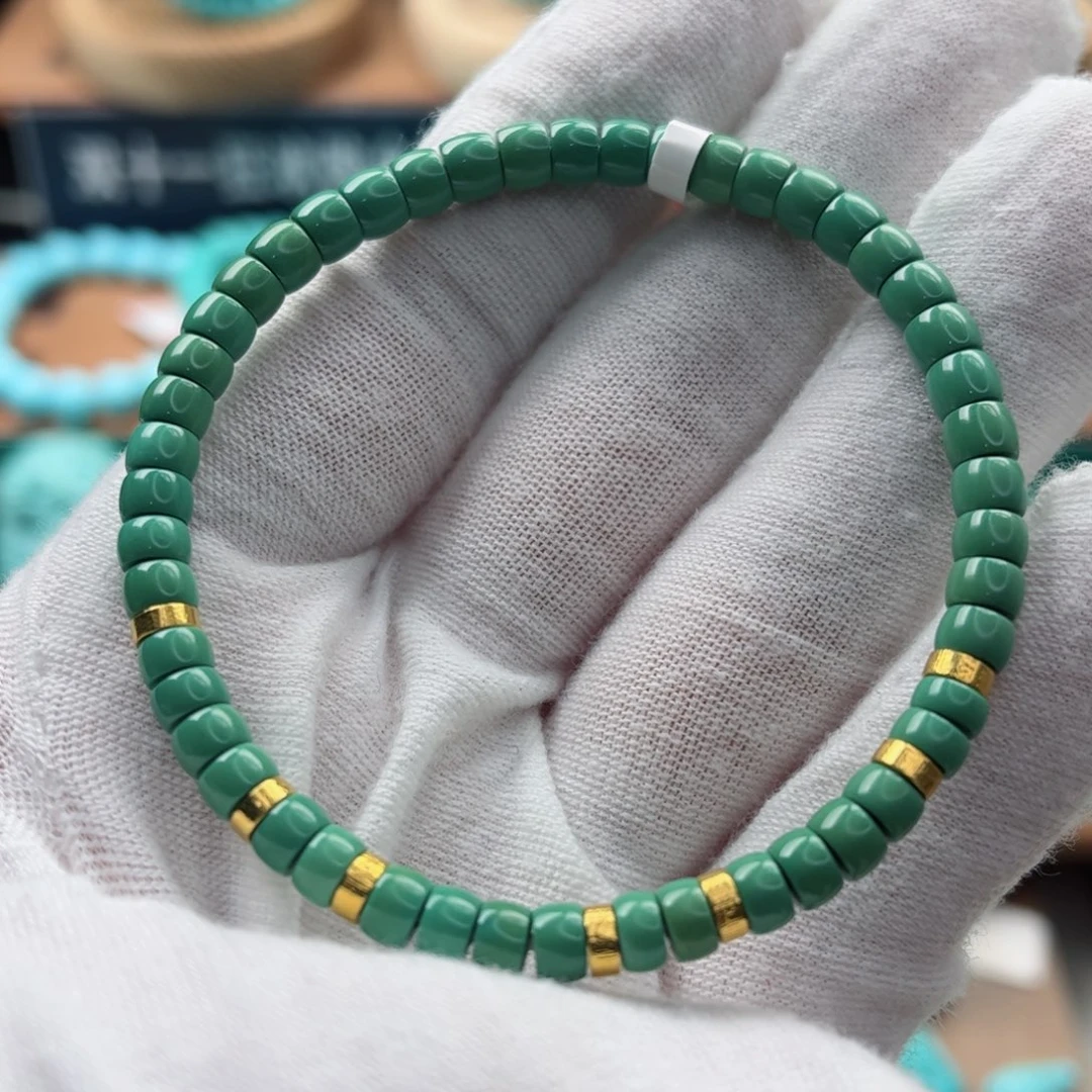 18K金镶嵌绿松石配饰