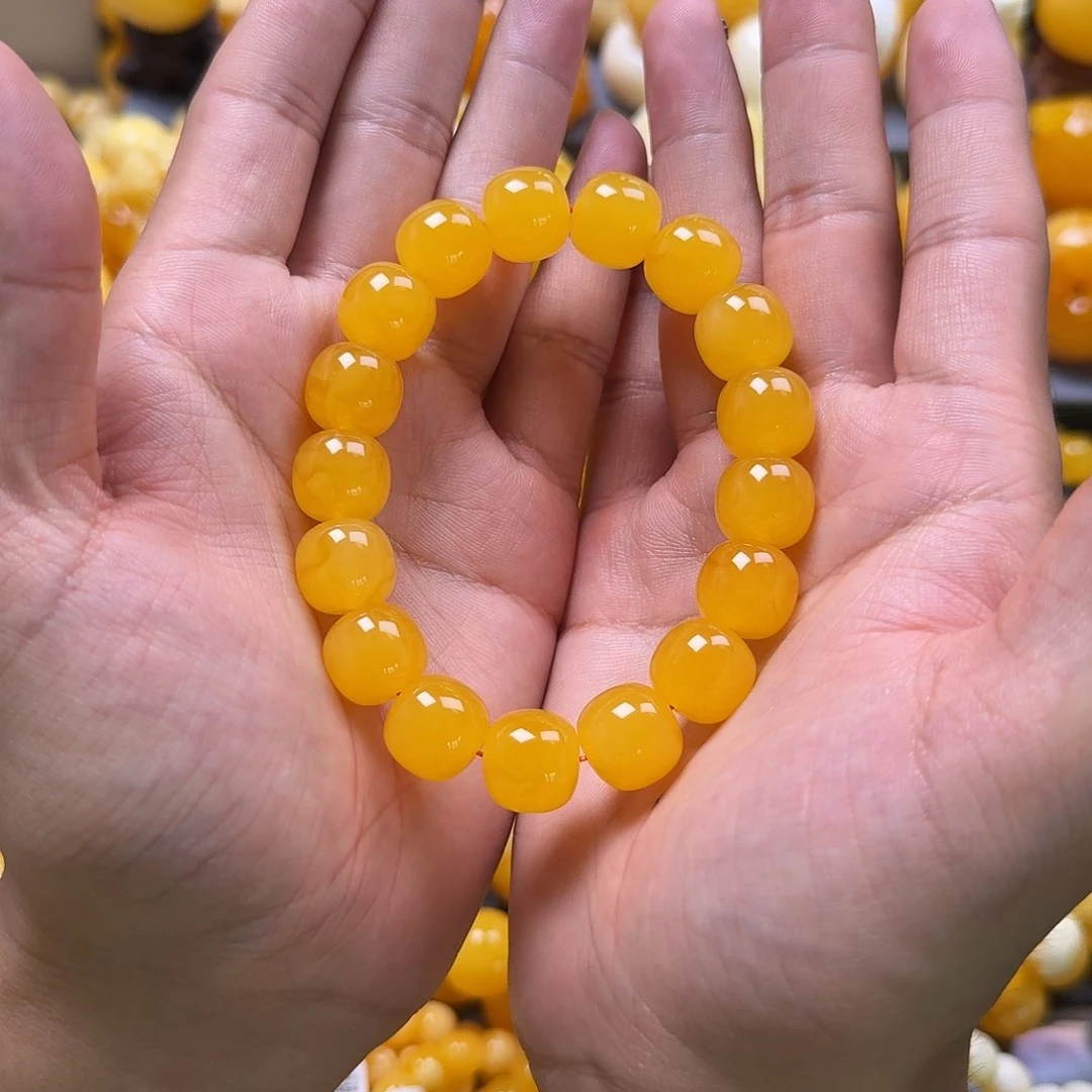 未镶嵌蜜蜡珠宝奇石同料14mm