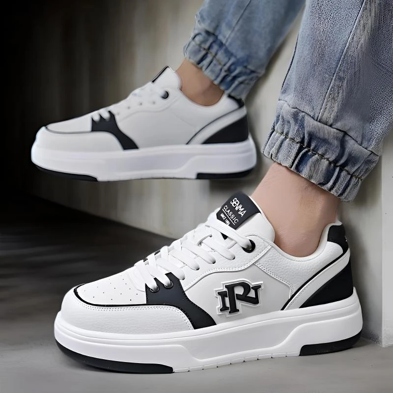 SENMA森马26年新春情侣厚底轻便增高滑板潮流运动鞋百搭小白鞋