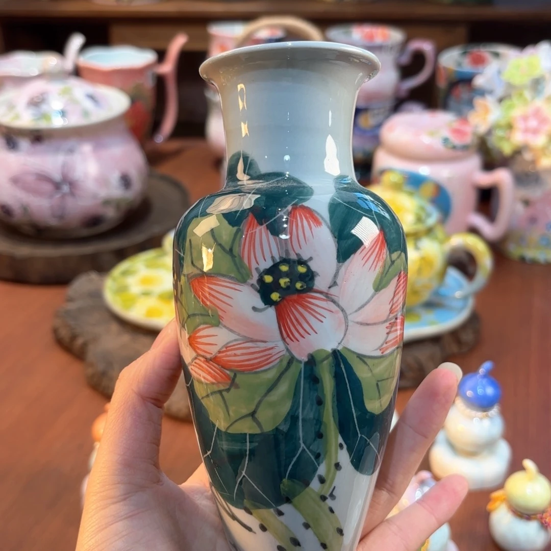 景德镇手绘高温釉下彩陶瓷茶具