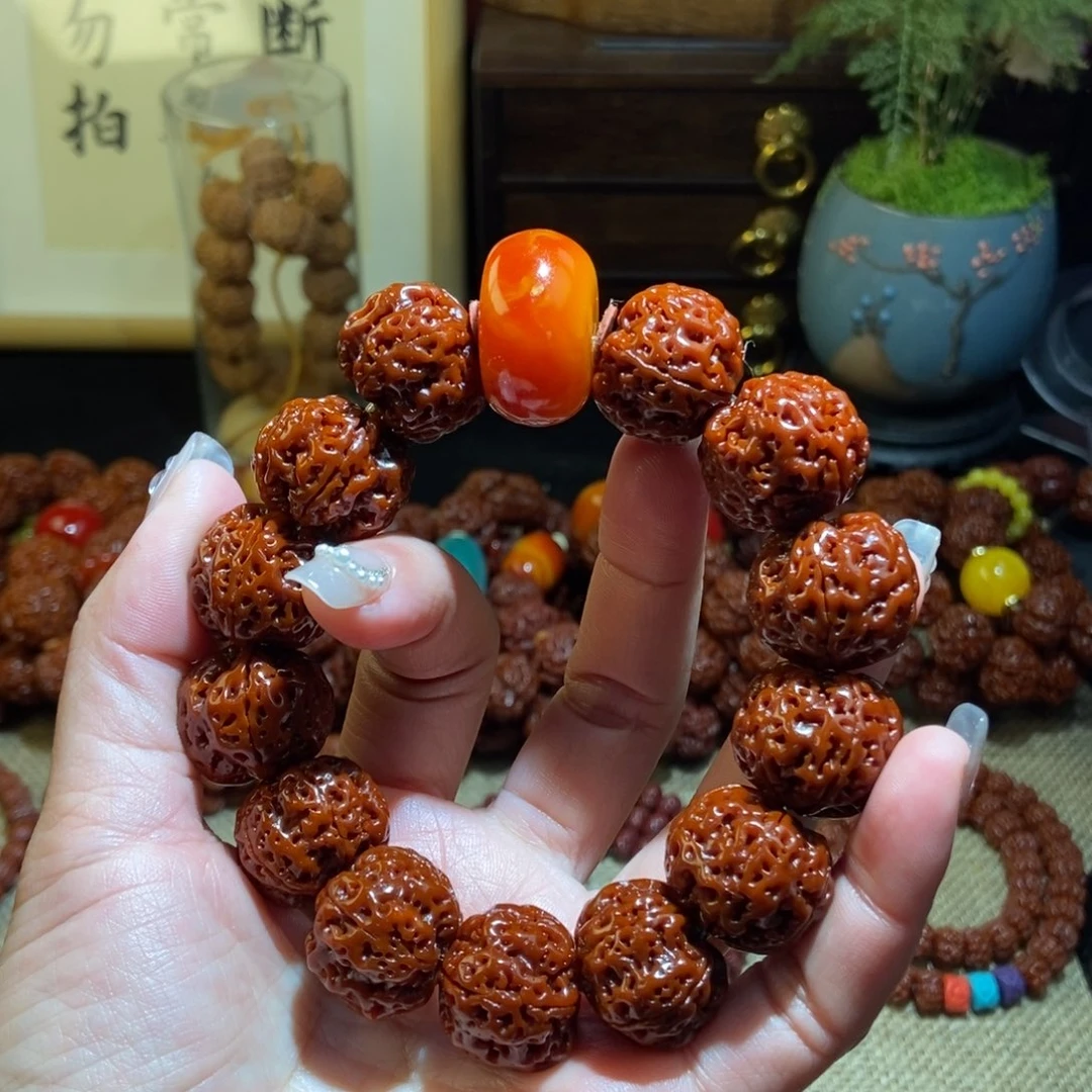 金刚菩提手串215玉化老花