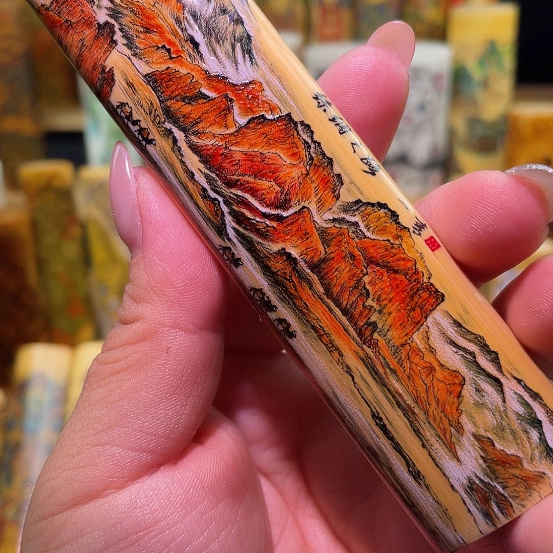 夜***风实心竹手工作品实心竹手工作品