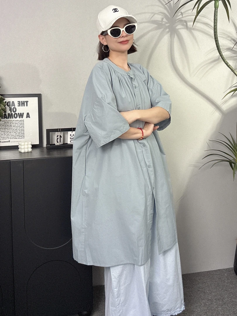 婉倾（韩系连衣裙）简约大方宽松遮肉休闲百搭