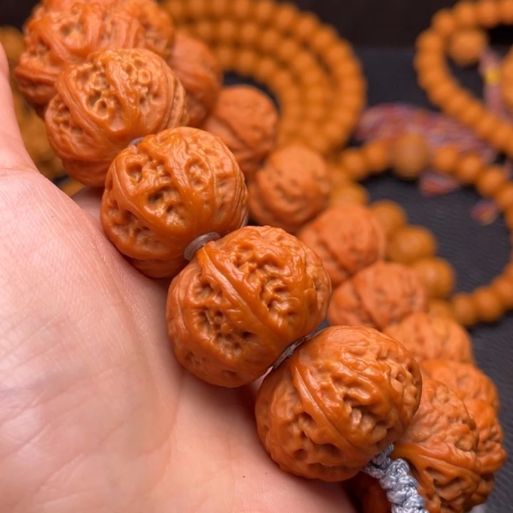 猴头核桃手串秋子绿