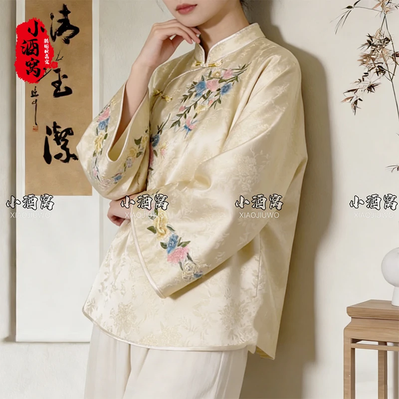 [金满岁-上衣]小酒窝新国风 新中式时尚气质上衣-衣长66