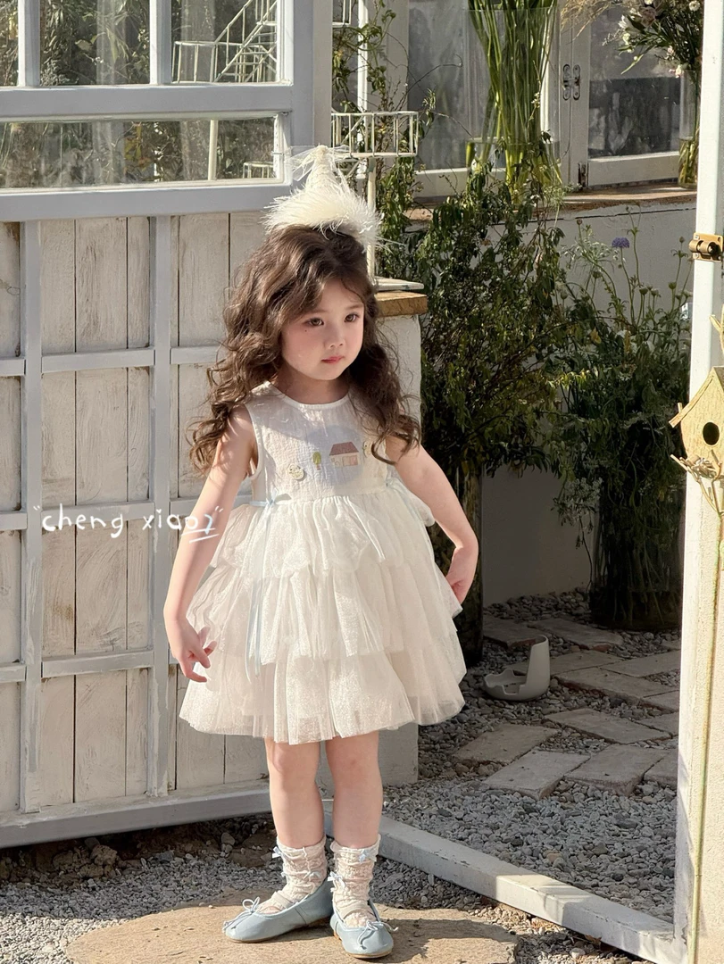 【橙小七】25夏蛋糕蓬蓬裙连衣裙超甜美可爱纱裙