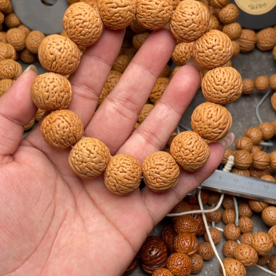 桃核手串白月光闪20