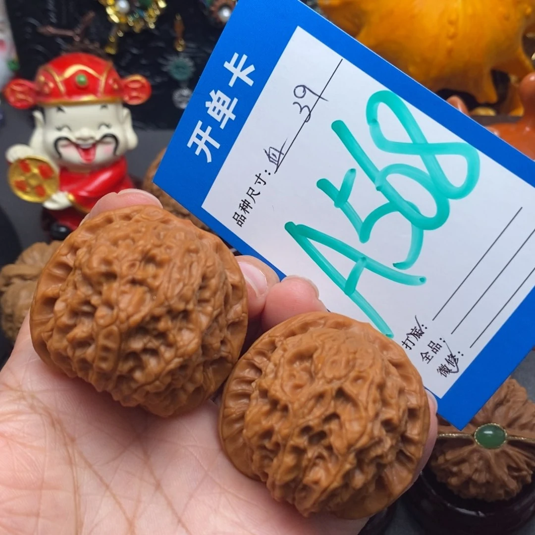 文玩核桃把件麒*39尺血麒麟