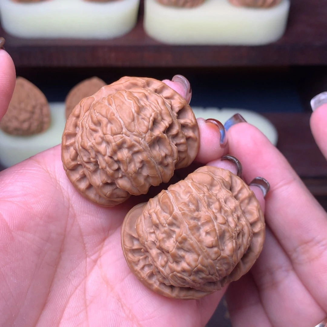 把件文玩核桃42闷白
