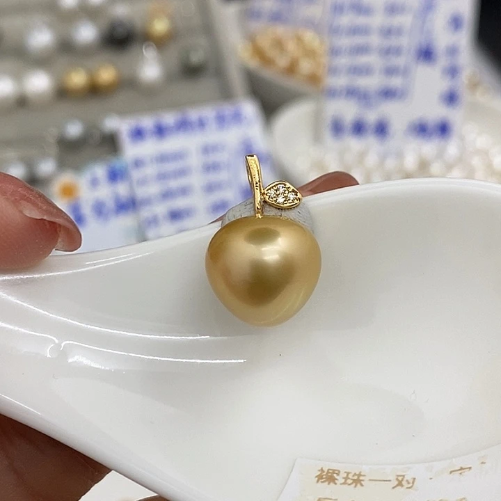 海水珍珠裸珠金巴12.9 不含配件