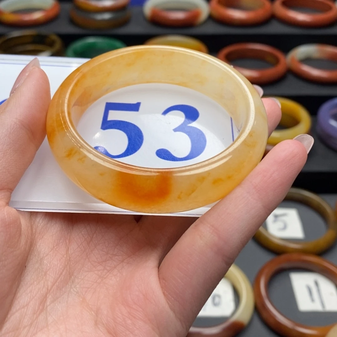 石英质玉（黄龙玉）手镯未镶嵌喵*树