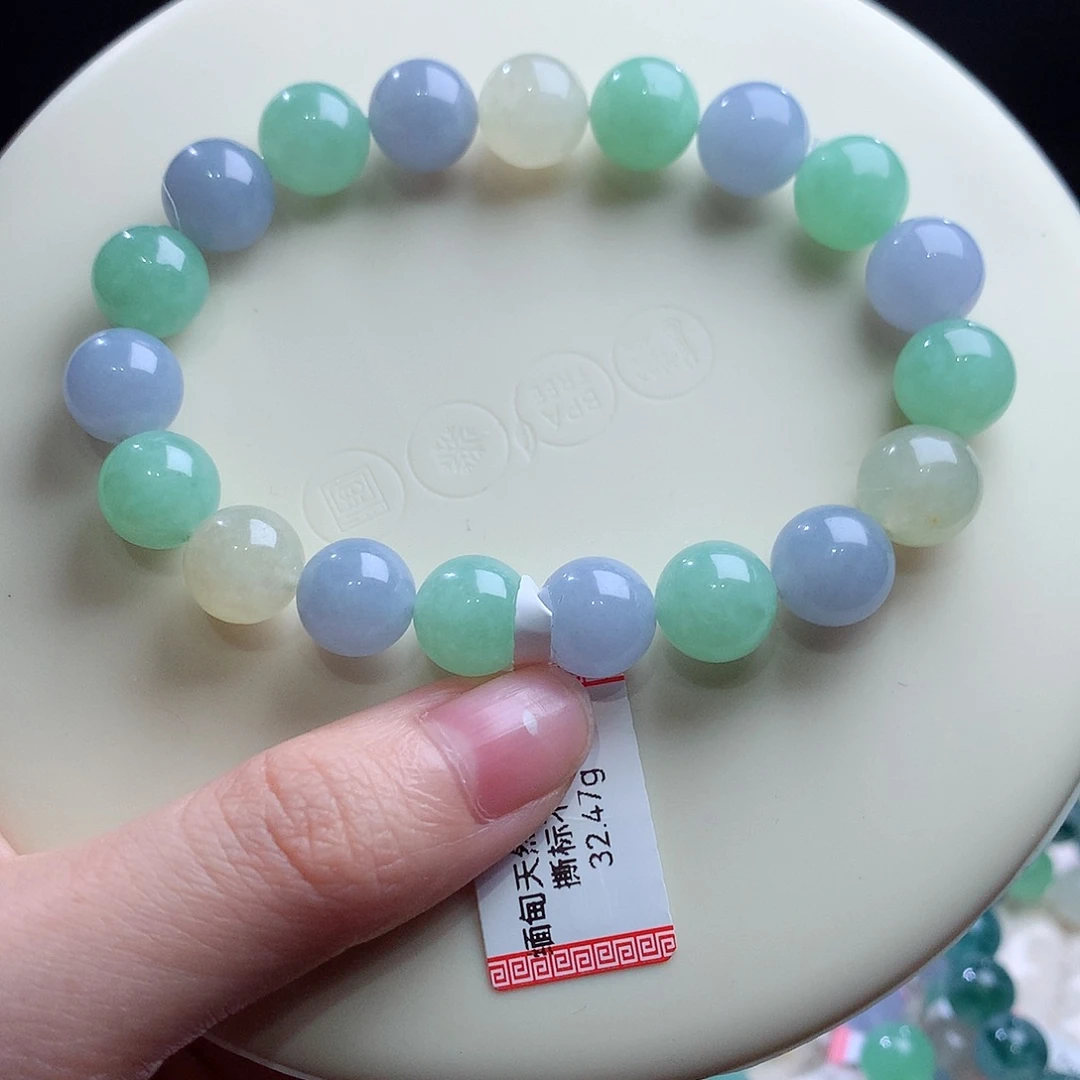 翡翠未镶嵌手串卡10