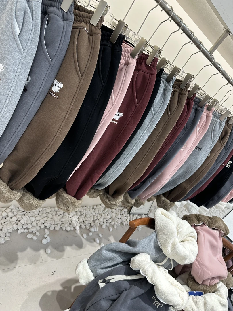 【100-299】童装秋冬款加绒加厚裤子长裤休闲裤儿童洋气宝宝外穿