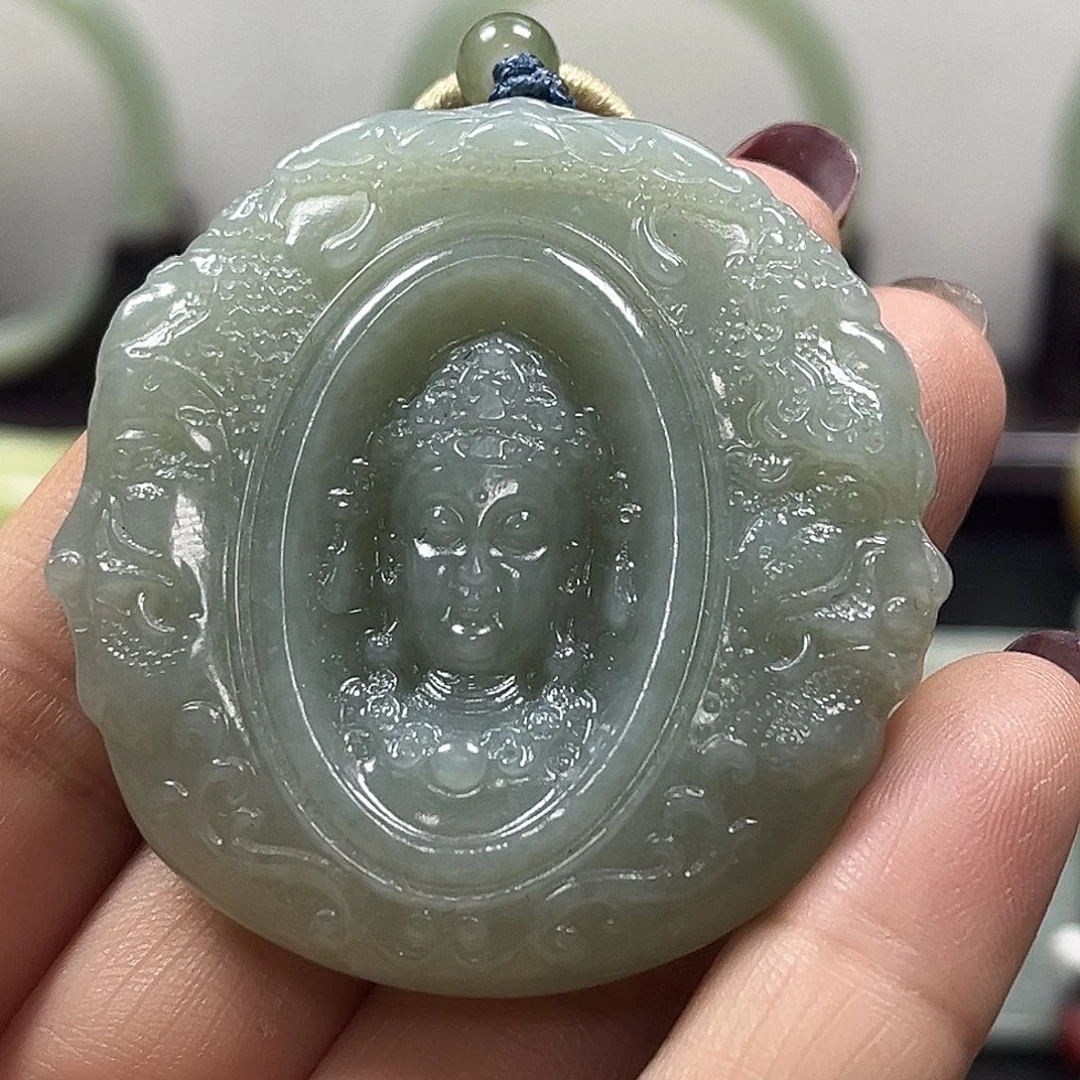 和田玉（青白玉）未镶嵌吊坠(不含链)