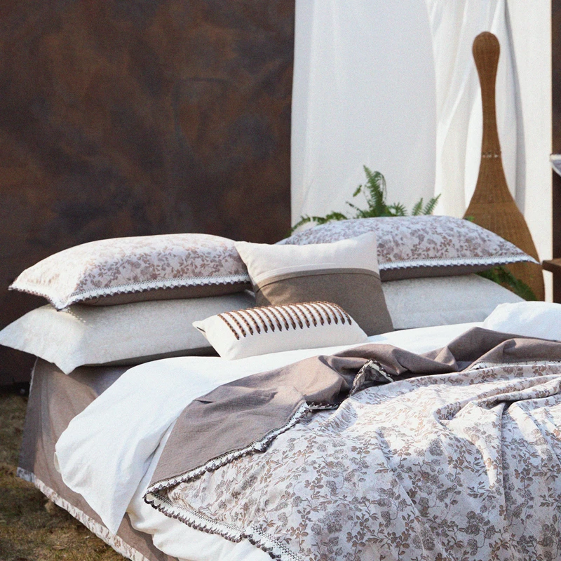 【超级红】思衡 全棉色织大提花四件套