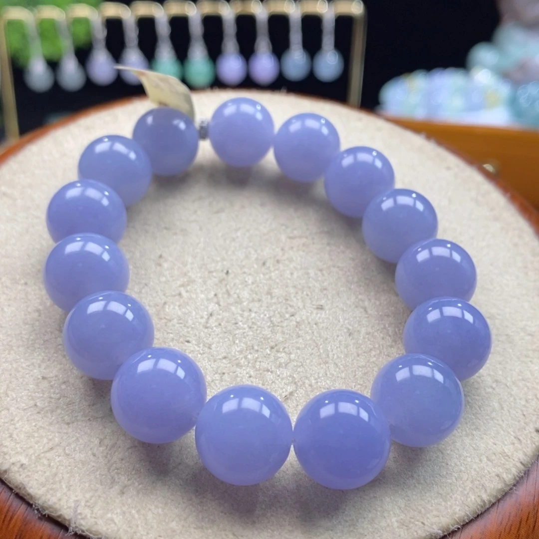 翡翠吊坠(不含链)未镶嵌翡翠蓝紫手串