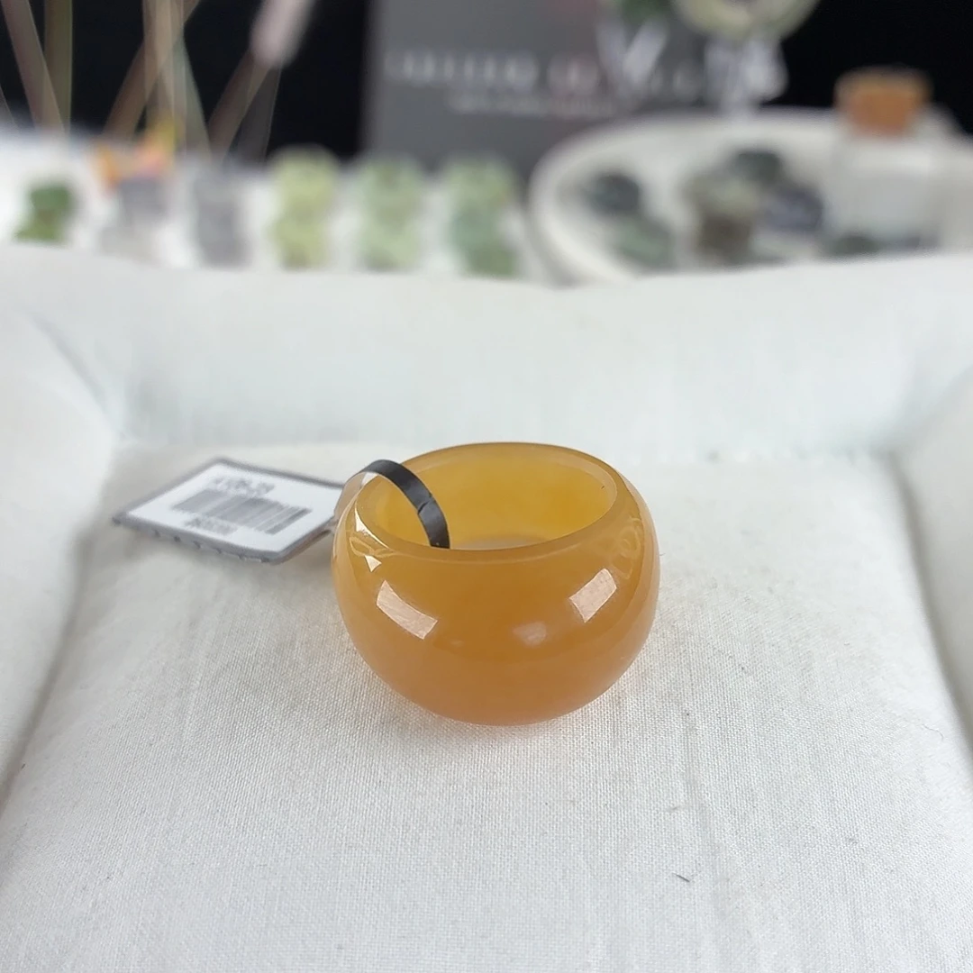 和田玉未镶嵌戒指i50金糖橘馒头16.7不退换