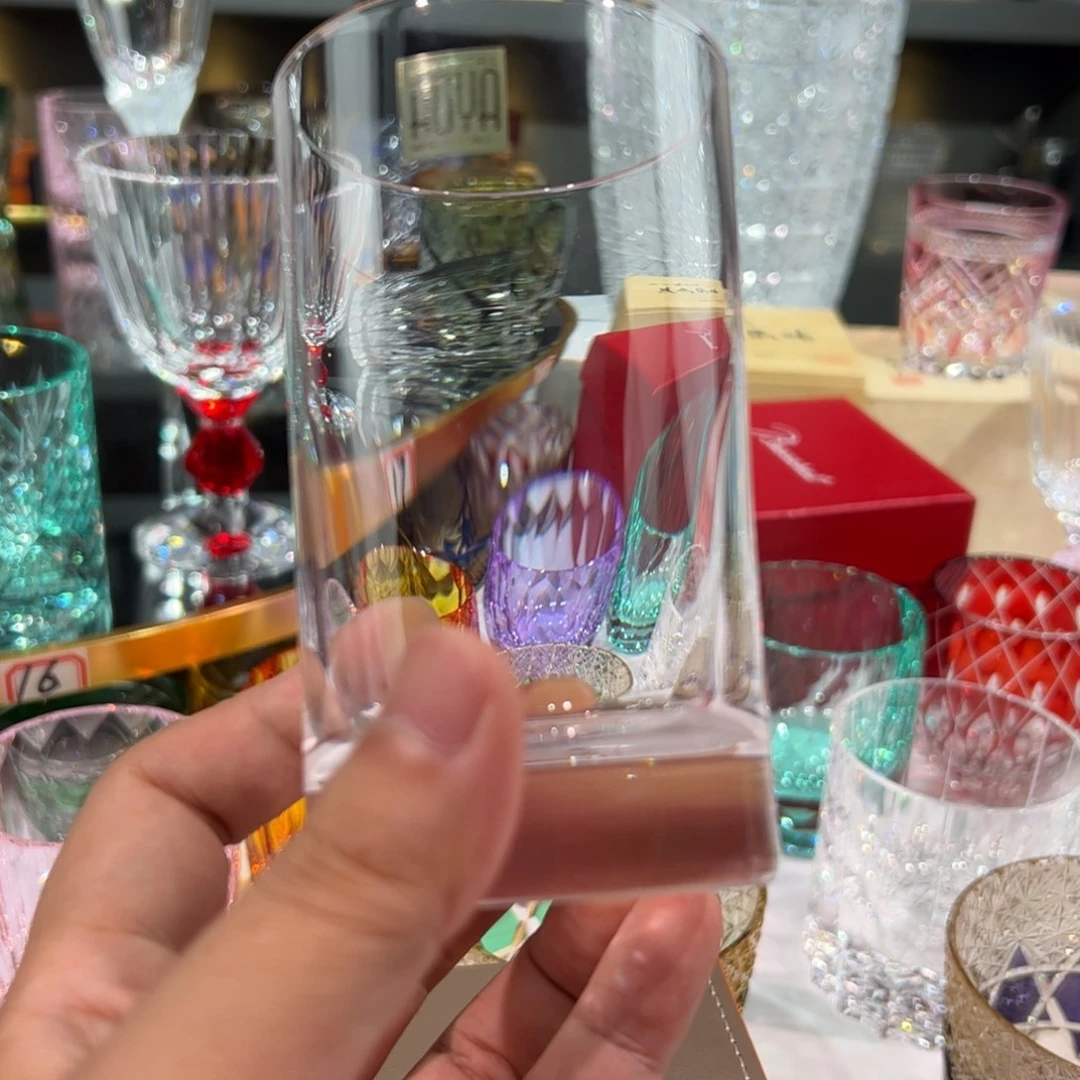 平底款水晶玻璃日产豪雅24铅水晶杯高杯