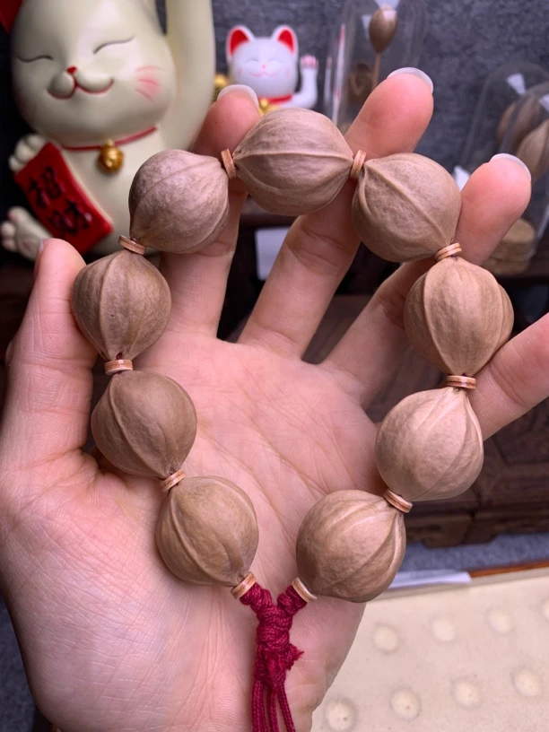 梅林铁核23/26正四花大尺寸梅林铁核素串橄榄核素串